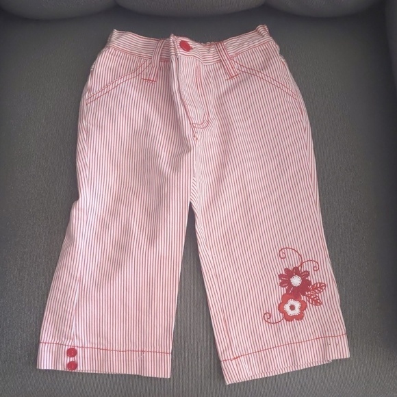 Other - Red/white pinstripe pants girls size 4t